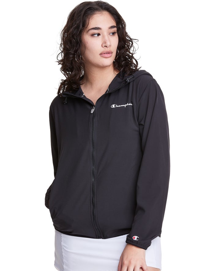 Chaqueta Champion Mujer - Woven Full-Zip ( Negras ) 2369178-FE